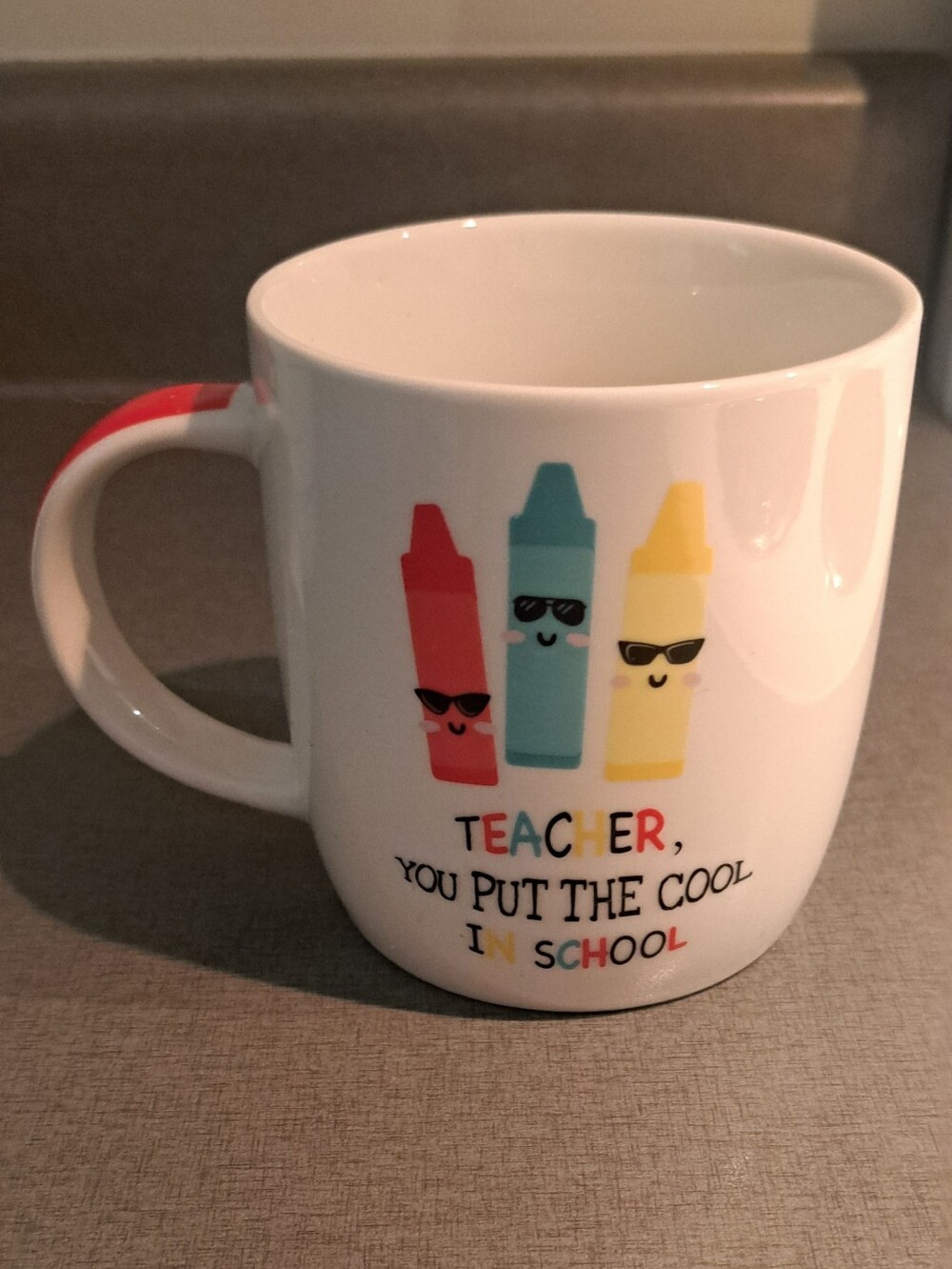 Casa Moderna “Teacher, You Put the Cool in School” Mug Like New